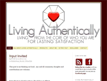 Tablet Screenshot of livingauthentically.org